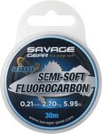 Savage Gear Semi-Soft Fluorocarbon Seabass 30m - Clear